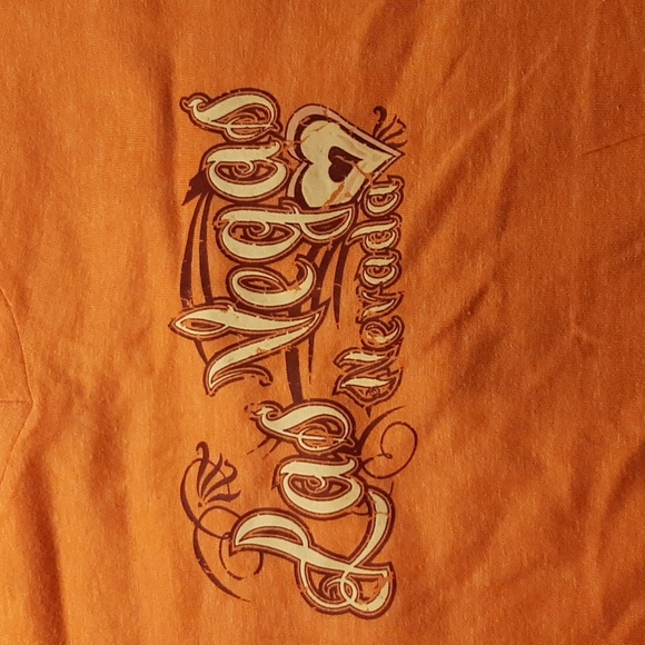 Las Vegas Orange Tee Size Large - Picture 3 of 3